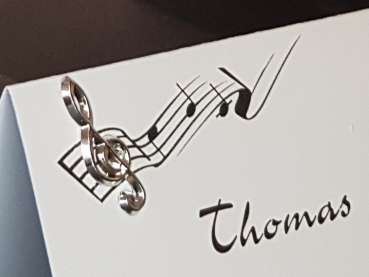 Tischkarte "Musik"