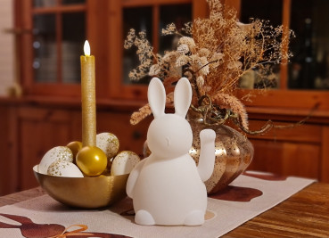Tischläufer "Osterhase" aus feinem Leinen, 183 cm x 33 cm - 4