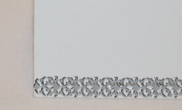Tischkarte mit Ornamenten in Gold oder Silber 3