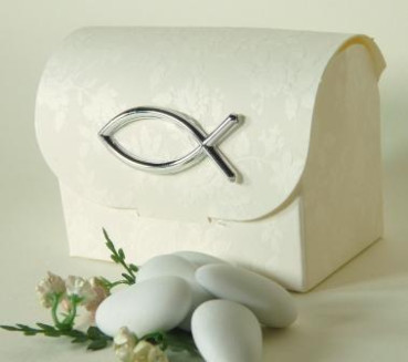 Gastgeschenk Fisch zur Kommunion, Konfirmation. Tischdeko-online 2