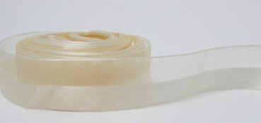 5 m Band aus Organza und Satin 22 mm 1