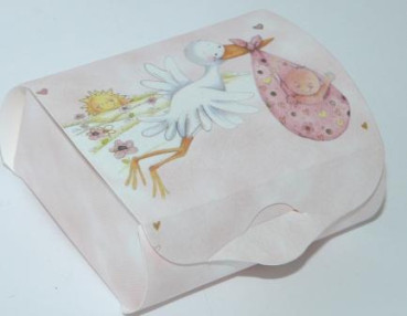 Gastgeschenk Storch zur Taufe 1