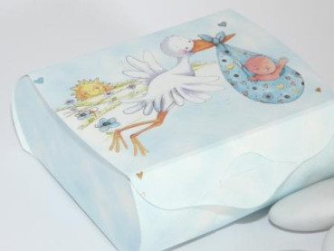 Gastgeschenk Storch zur Babyshower, babyparty 3