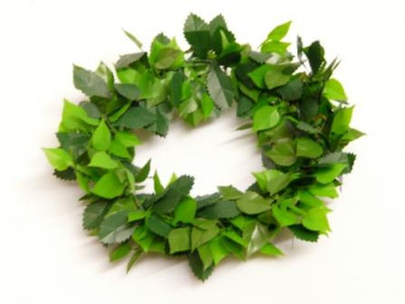 Eleganter Kerzenring, Kerzenkranz aus Rosenblättern - 1