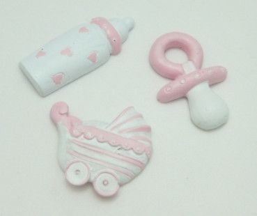 Streudeko "Baby" - rosa oder blau - 3