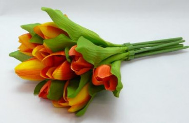 Blumen, Tulpen, Blumenstrauß, orange. Tischdeko-online.de 2