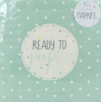 Servietten zur Geburt und Taufe, Babyfüßchen, Blau