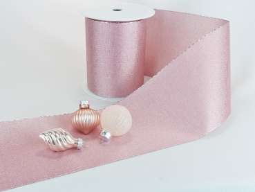 Tischband, Schleifenband "Wien" in Rosa/Silber -  B 4