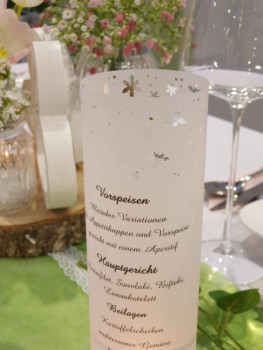 Bedruckung von Pergament-Menükarten - 2