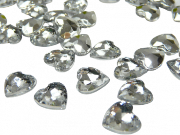 kleine Diamantherzen in zwei Größen - Streudeko
