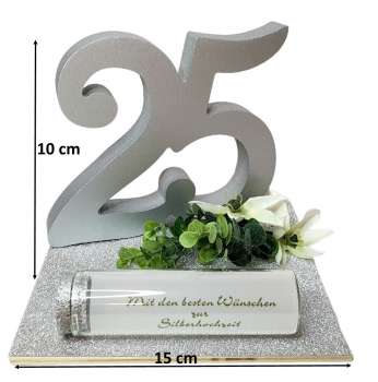 Geldgeschenk zur Silberhochzeit/Jubiläum "Silverdream"