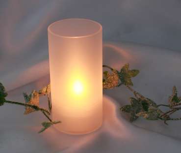 Windlicht, Kerzenhalter - Glaszylinder für Teelichter. Tischdeko-online.de 2