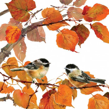 Servietten "Autumn Birds" - für Ihre Deko zum Herbst