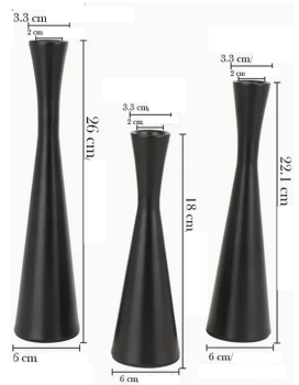 Kerzenhalter, Kerzenständer für Stabkerzen 4 cm - 3