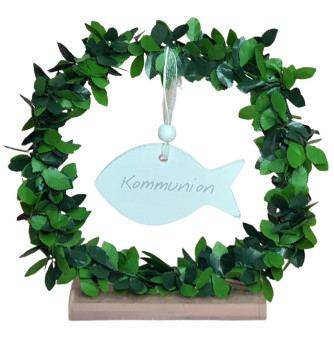 Aufsteller zur Kommunion mit einem Fisch  - 1