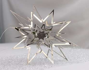 3D Stern zum Hängen aus Metall - 2