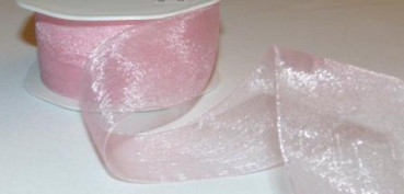 1 m Organzaband 4 cm in vielen Farben