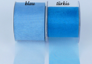 1 m Organzaband 70 mm breit in vielen Farben