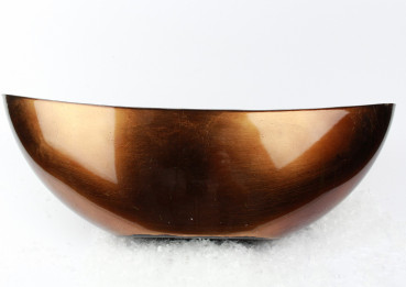 Tischdekoration - Ein Schale aus Kunststoff, bronzefarben 3