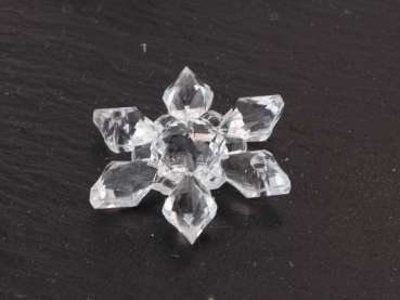 Schneeflocke in Diamant-Optik. Weihnachtsdeko 3
