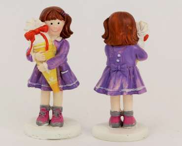 Tischdekoration, Figur zum Schulanfang, Mädchen 3