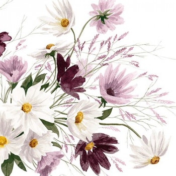 Servietten mit Frühlingsblumen 