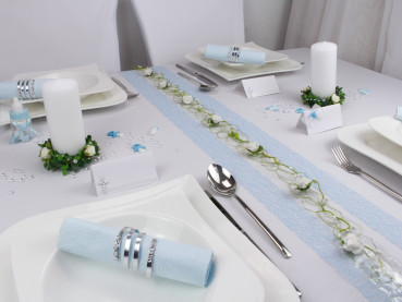Tischband - 1 m Band Crispy, blau 3