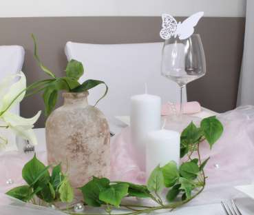 Vase, geeist in der Farbe Rosa 4