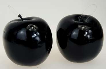 Schwarzer Deko-Apfel, tolle Raumdeko und Wohndeko Schwarz - 3