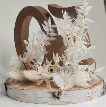 Aufsteller Goldene 50 - zur Goldhochzeit, den 50sten - 4