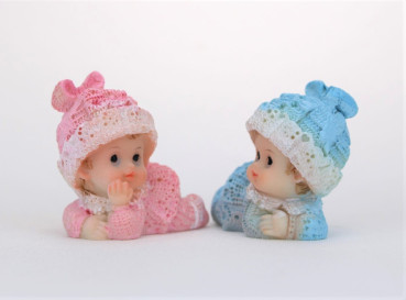 Taufdeko - Figur "Baby liegend"   - 2