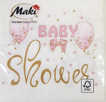 Servietten zur Babyparty "Baby-Shower" - 1