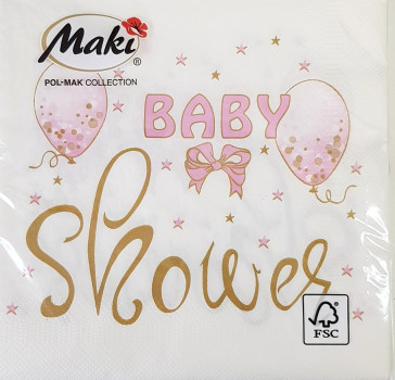 Servietten zur Babyparty 