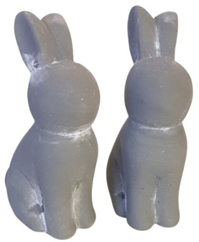 Tischdekoration, Raumdeko zu Ostern - ein Hase in Betonoptik - 1