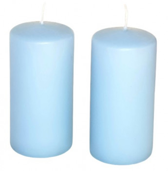 Dekokerze, Stumpenkerze blau