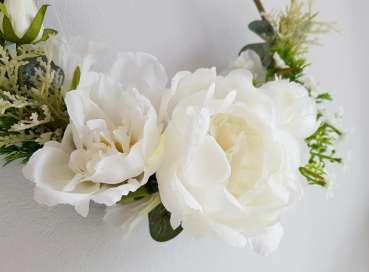 Blumenring, Blumenhänger mit englischen Rosen - 3