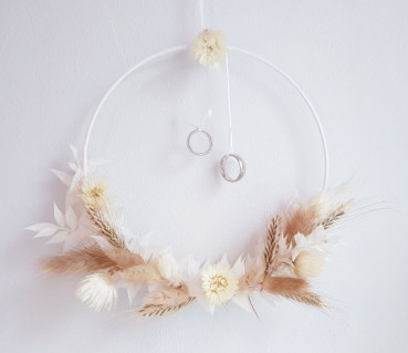 Ringhalter für Hochzeitsringe im Bohemian Style