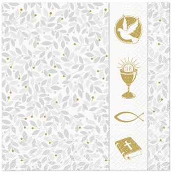 Servietten mit christlichen Ornamenten 
