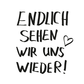 Servietten "Endlich sehen wir uns wieder" - 3