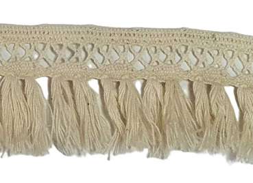 Baumwoll-Fransen Band im Bohostyle, 4,3 cm breit - 2