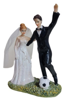 Tortendekoration - Tortenfigur Fußball bei Tischdeko-online