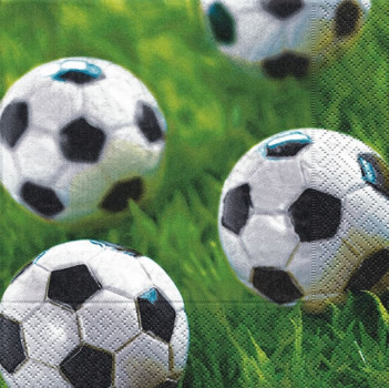 Servietten Fußball  mit Fußballmotiven für Ihre Tischdeko