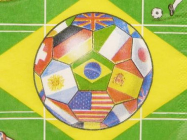 Tischdekoration und Servietten für Fußballfans. Fußball bei Tischdeko-online 2