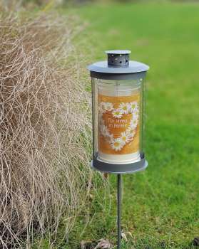 Gartenlaterne, Grablaterne auf Stab, pulverbeschichtet - 3