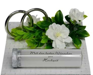 Geldgeschenk zur Hochzeit "Ringe" - Geldbox