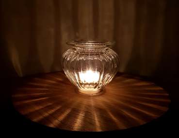 Mediterranes Windlicht, Vase aus Glas - 4