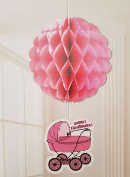 Hänger "Hurra ein Mädchen" - zur Taufe, Babyshower, Babyparty - 2