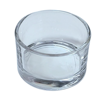 Kleiner Teelichthalter aus Glas. Glas-Teelichthalter - Tischdeko 1