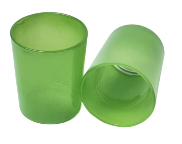 Windlichtglas maigrün, Höhe 6,5 cm - 1