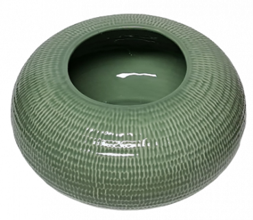 Salbeigrüne Vase aus Keramik, 25 cm für Ihre Wohndeko, Raumdeko - 2